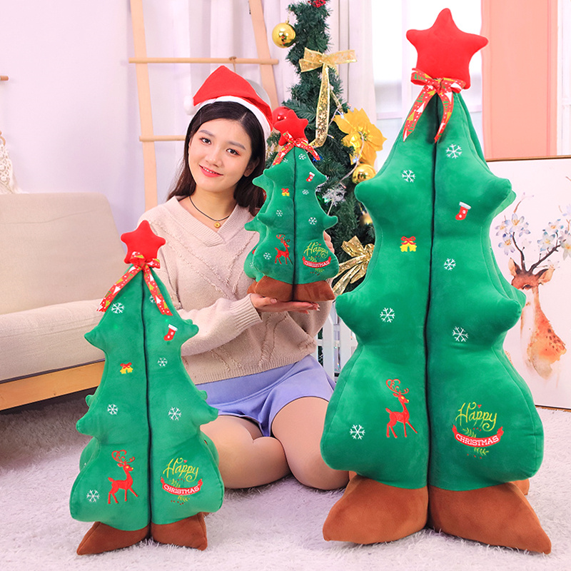 Groothandel Verlichting Muziek Kerstboom Hoge kwaliteit pluche kerstboom om huis te versieren
