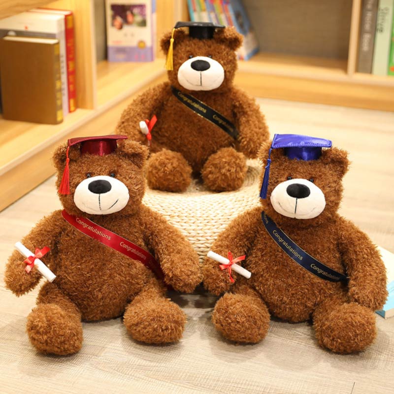 프로모션 공장 가격 박제 장난감 졸업 테디 소프트 학사 박사. 졸업 학생을 위한 곰 선물