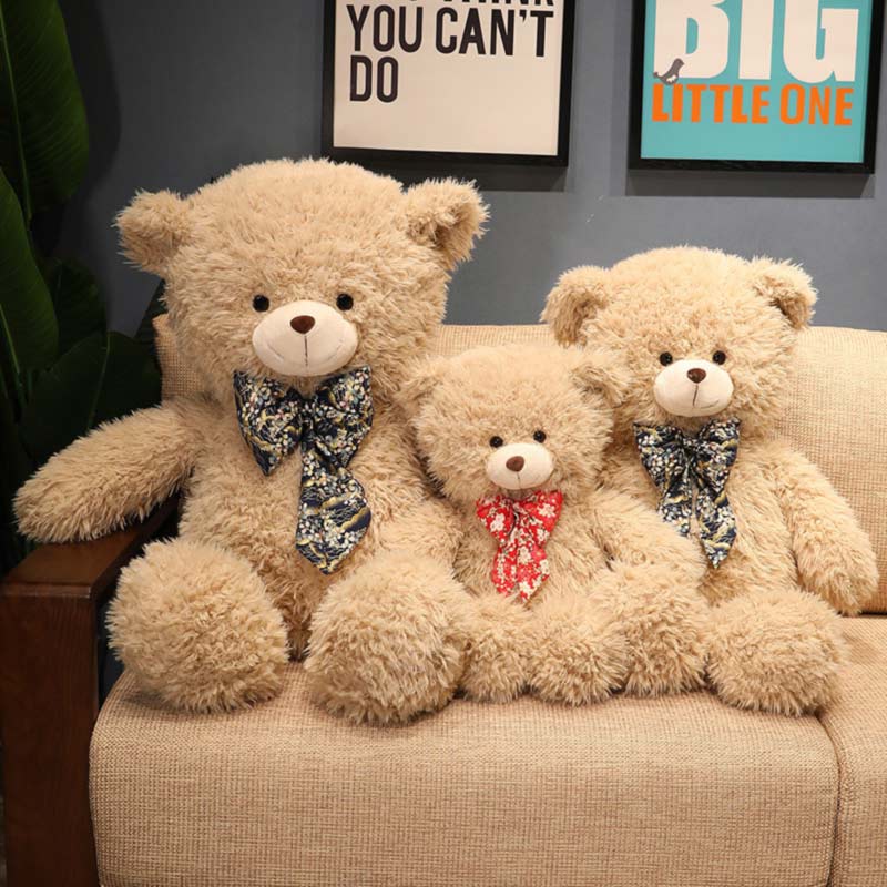 EN71 Mainan Mewah Massal Dekoratif Boneka Binatang Raksasa Mainan Boneka Beruang Lembut Untuk Balita Dan Pacar