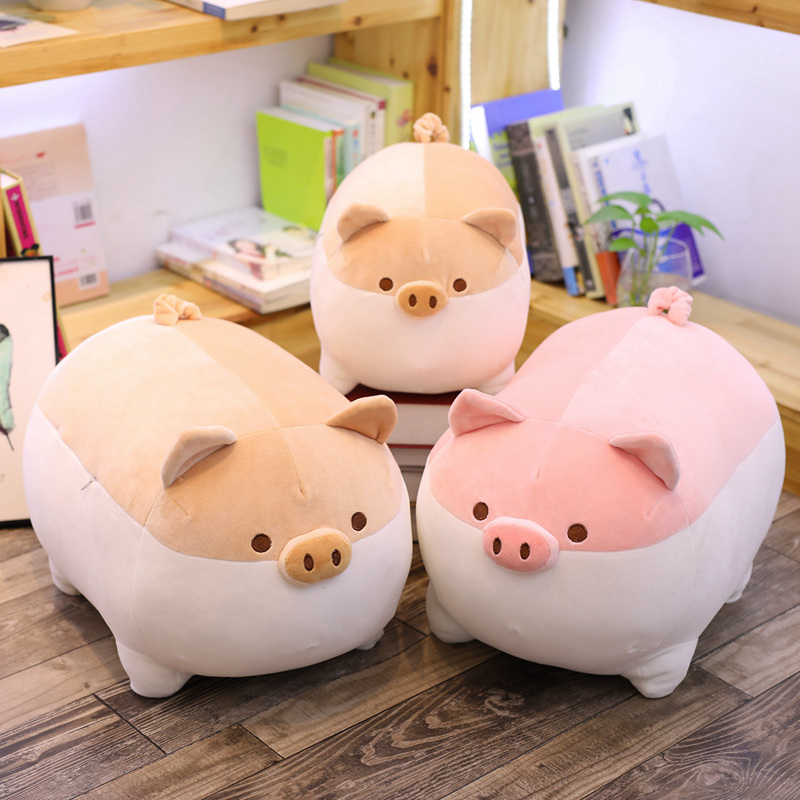OEM&ODM Soft Fat Pig Plush Pillow Stuffed Cozy Funny Hugging Pillow For Boys And Girls Kids