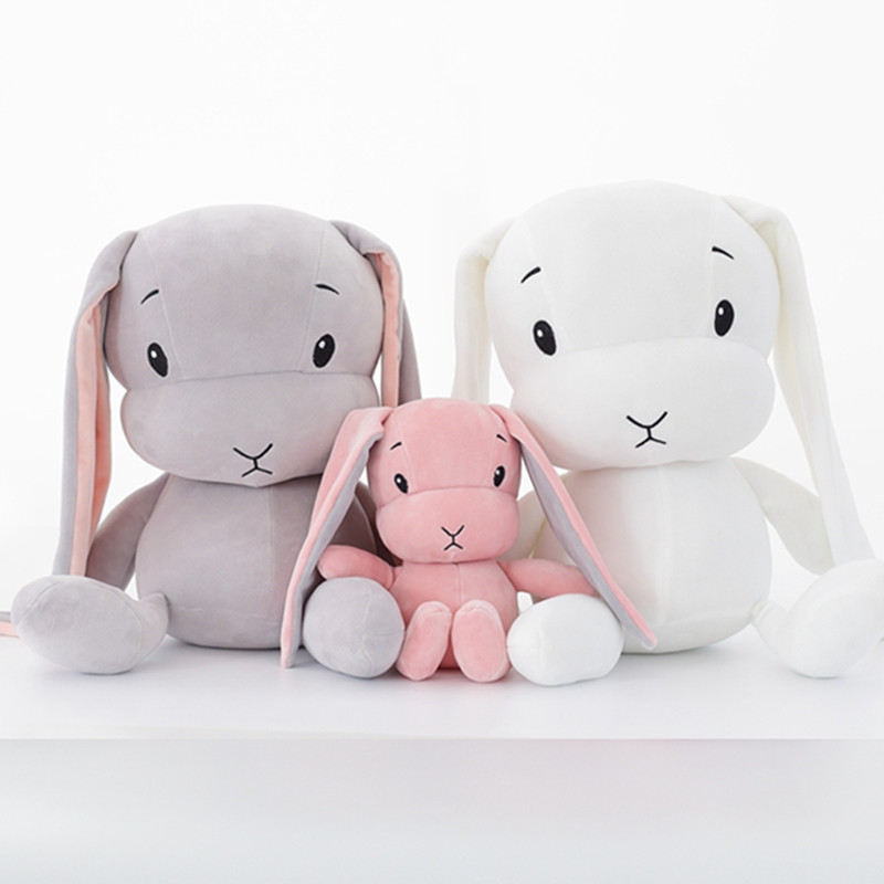 Amazon heet verkoop schattig superzacht knuffelkonijntje gevuld konijn speelgoed slaap begeleiden met baby