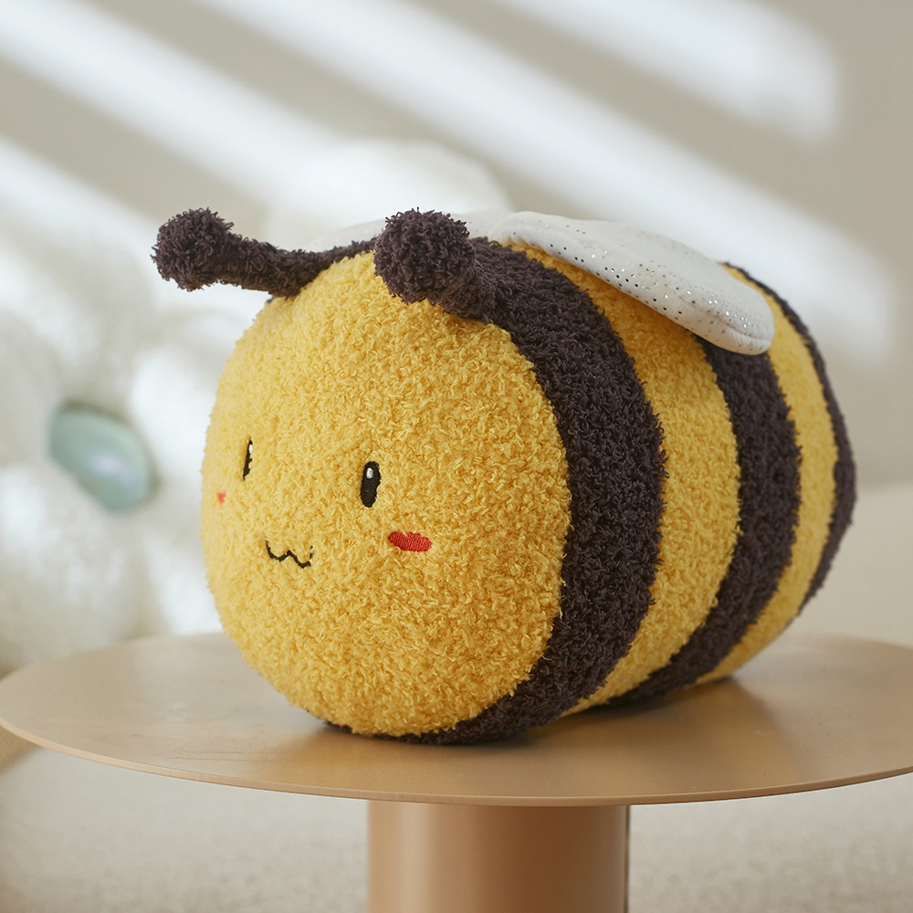 도매 귀여운 꿀벌 박제 동물 부드러운 장난감 꿀벌 베개