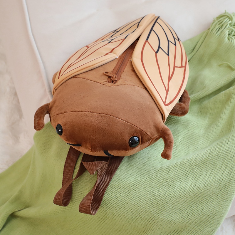 Efelychiad Plush Cicada Backpack ...