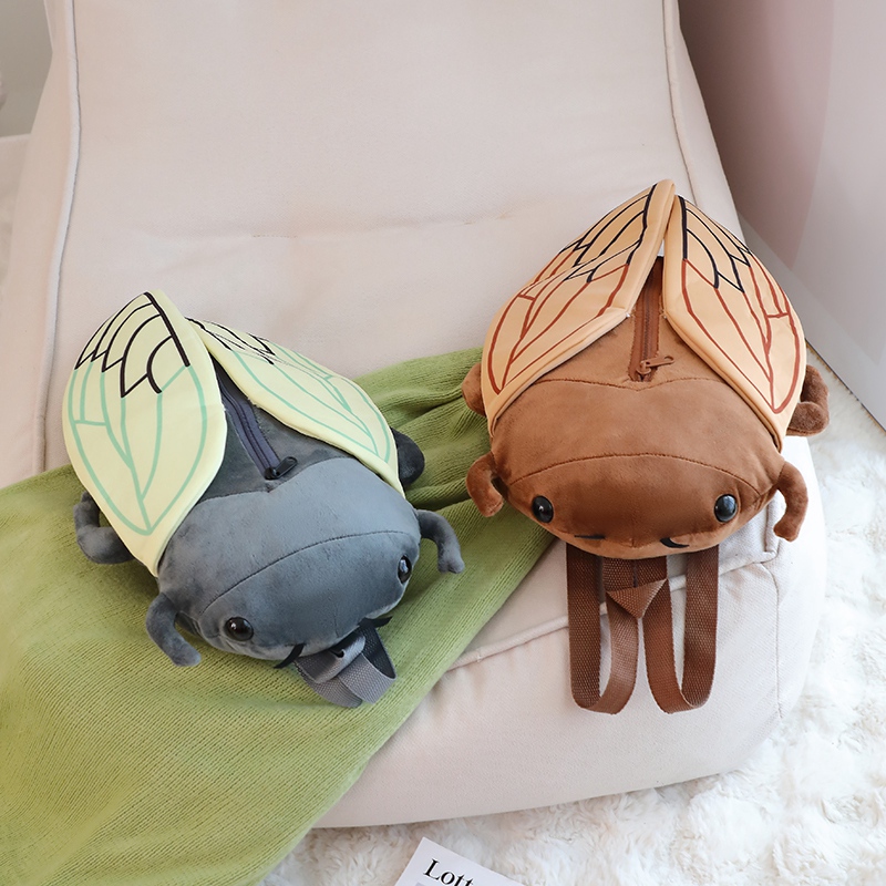 Плюшева сумка-подушка з опудалами цикад і комах 6