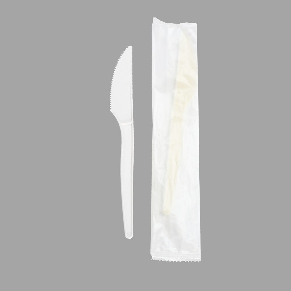 چاقوی PSM Quanhua SY-03-KN-I، 6.75 اینچ/171 میلی‌متر (2± میلی‌متر)، ظروف غذاخوری ذرت نشاسته