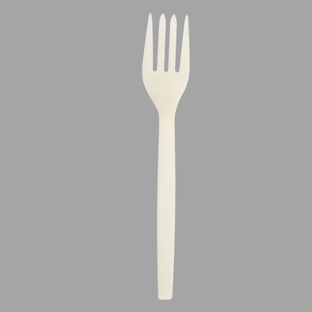 Quanhua SY-03-FO, 6.75inch/171mm(± 2 mm) PSM fork, CornStarch eating utensils 
