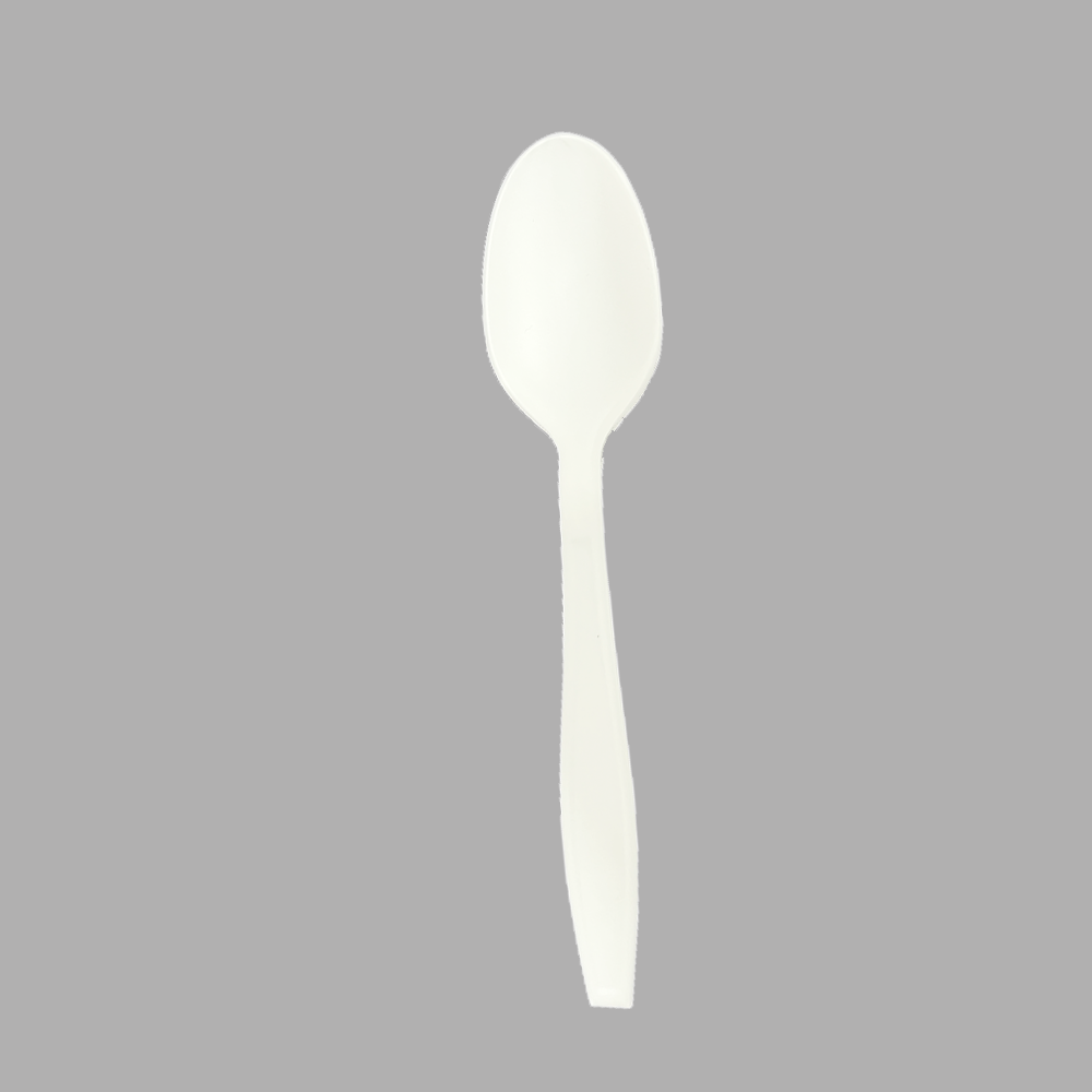 SY-15-SP BPI certified biodegradable & compostable CPLA spoon 150mm/5.9 inch in bulk packages