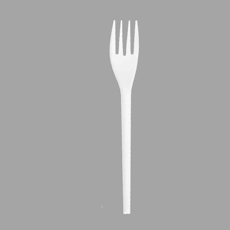 SY-022 6.75inch/171mm Quanhua certified compostable forks made from plants for homes offices bulk size sturdy conveni...