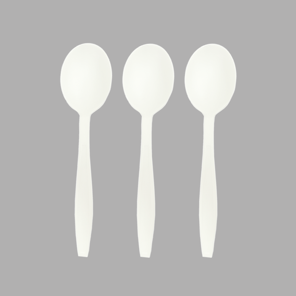 SY-15-SO-I  Single-wrapped CPLA/TPLA Soup Spoons  152mm/6 inch