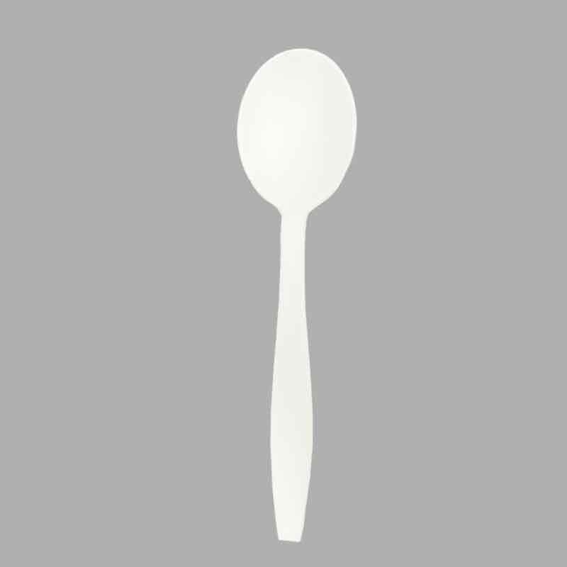 SY-15-SO  Eco-friendly compostable CPLA/TPLA Soup Spoons  152mm/6 inch in bulk packages