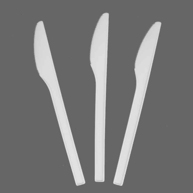Quanhua SY-FB-6FKN، طقم أدوات مائدة ورقية صديقة للبيئة مع شوكة وسكين وكابكين (3 في 1)