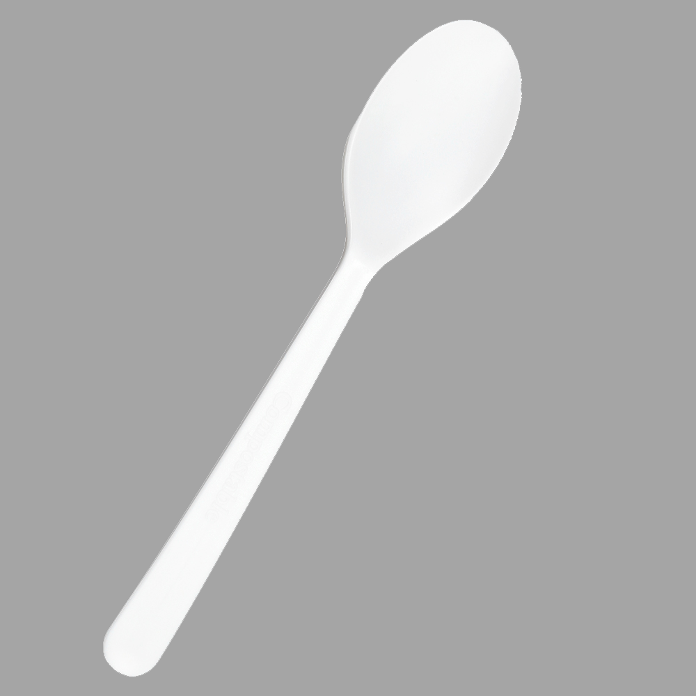 SY-004 4.5inch/114mm Composatble Customized spoon in bulk package