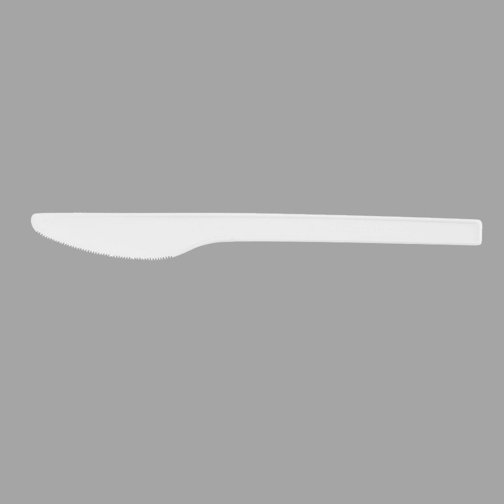 क्वानहुआ SY-16KN, 6.7 इंच/171 मिमी CPLA चाकू, बायोडिग्रेडेबल और कम्पोस्टेबल खाने के बर्तन
