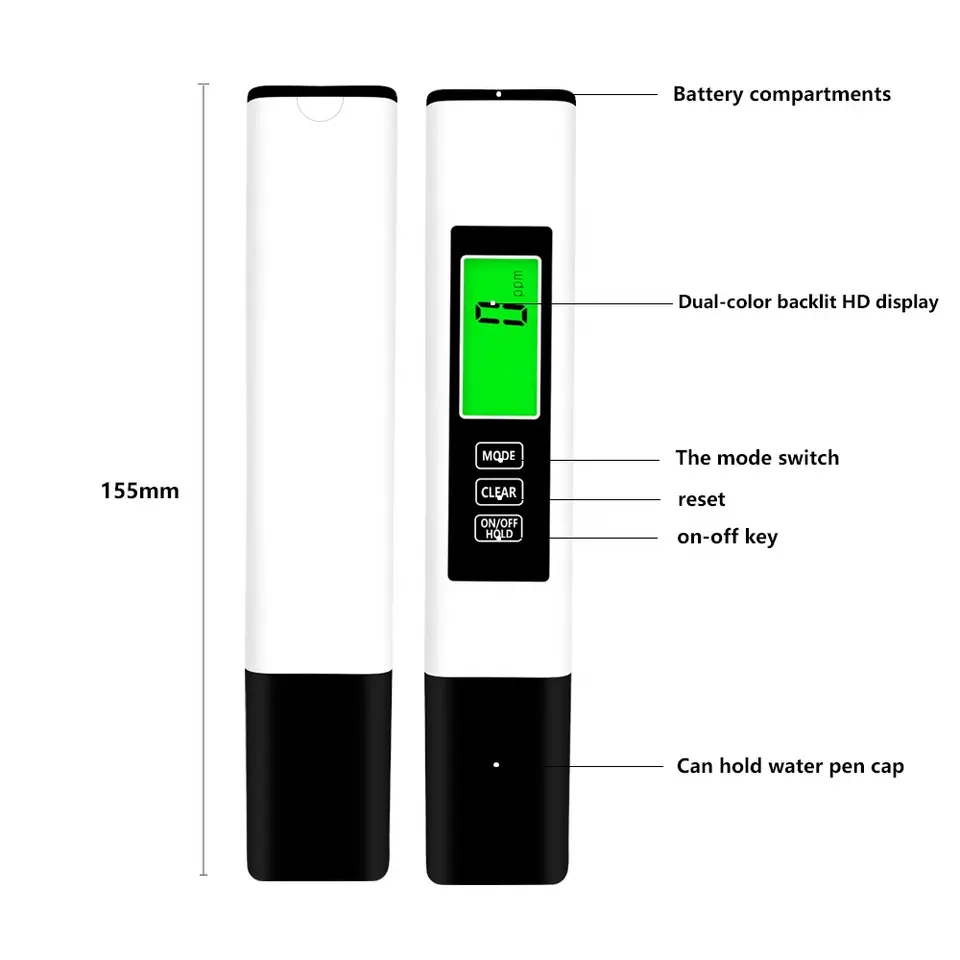 Water quality tester, household water measuring pen, tap water testing instrument, testing pen