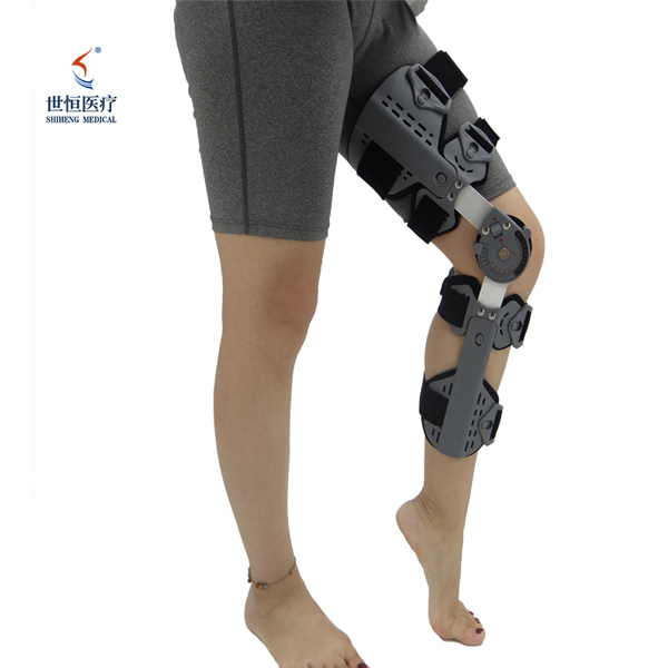 Rodillera ROM ajustable con bisagras ACL rodillera ortopédica soporte descargador rodillera ortopédica para artritis
