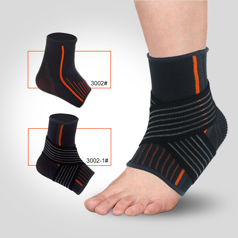 Adjustable ankle support brace with strengthen strap
