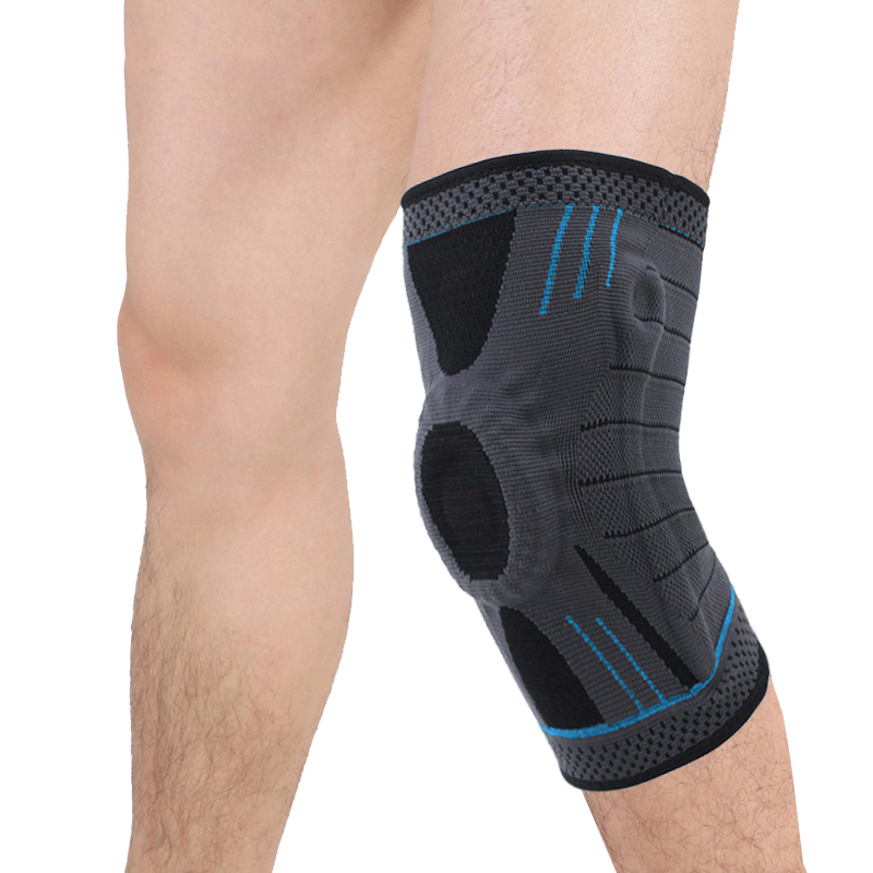 Bantalan lutut kebugaran penyangga lutut elastis yang lembut