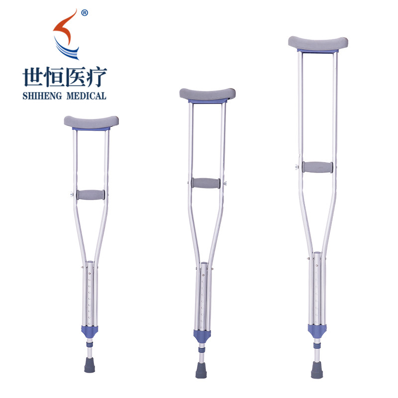 Aluminum adjustable medical crutch