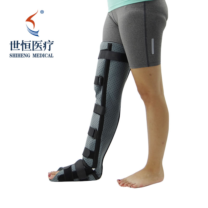 Breathable cloth orthosis leg knee ankle foot support belt