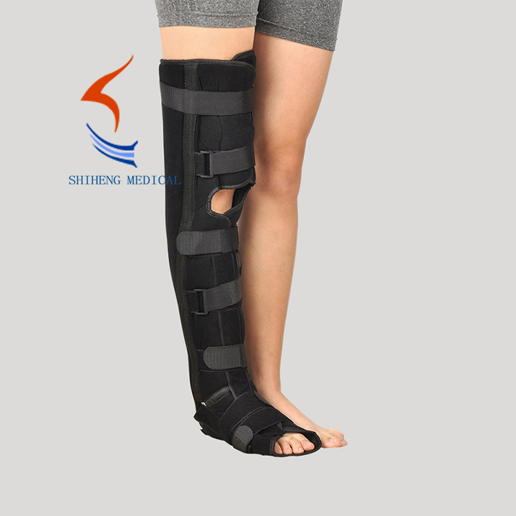 Thigh ankle foot support brace belt