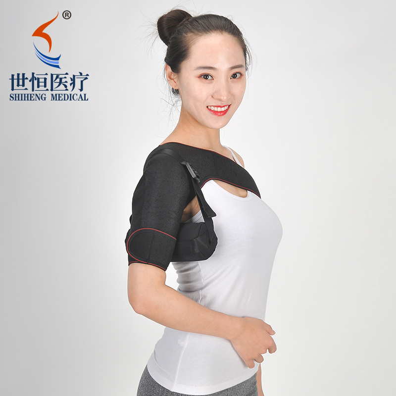 Breathable airbag shoulder support brace belt