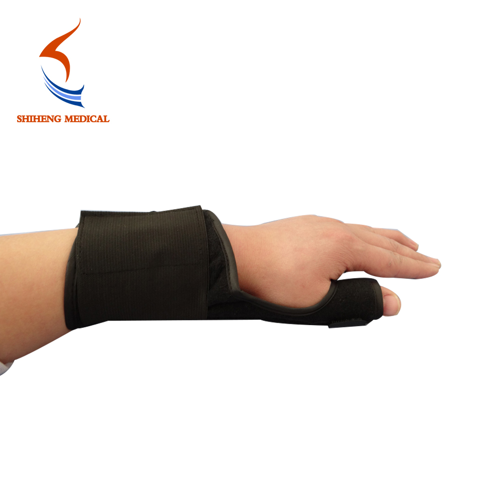 Adjustable hand wrist thumb brace strap