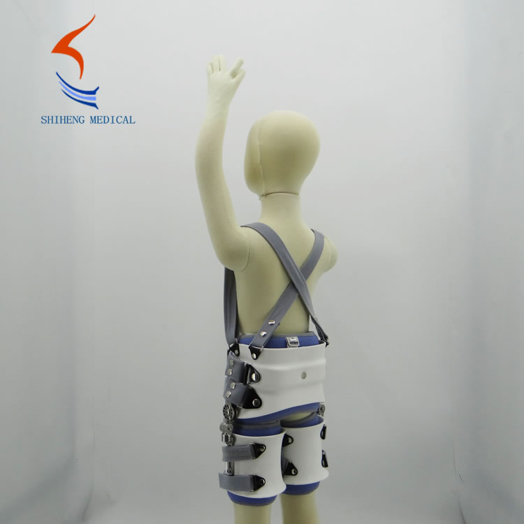 Adjustable child hip abduction support brace
