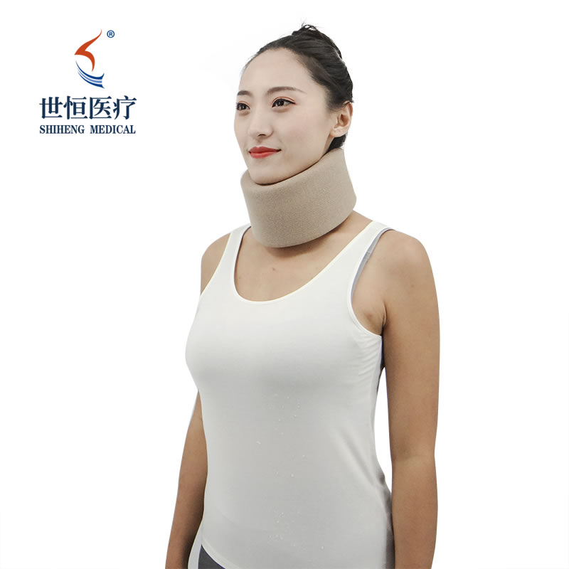 Support de collier cervical en mousse souple orthopédique pour attelle de cou d'usine de la Chine