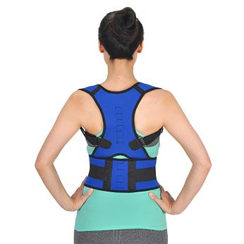 Adjustable Strap Brace Elastic Breathable Upright Posture Trainer Nylon Back Brace