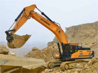 How to check the loader/excavator in high temperature environment?