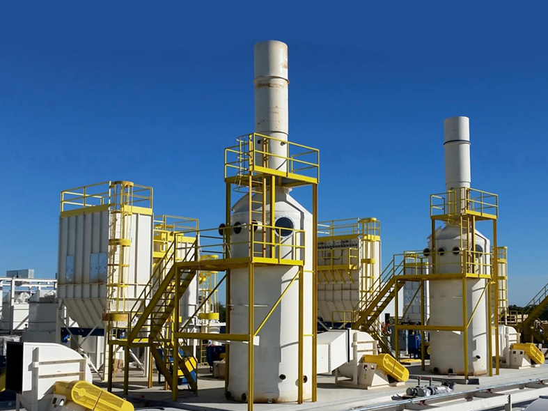Flue Gas Desulfurization Spray Towers FGD Wet Desulfurizing Scrubber Process Plants