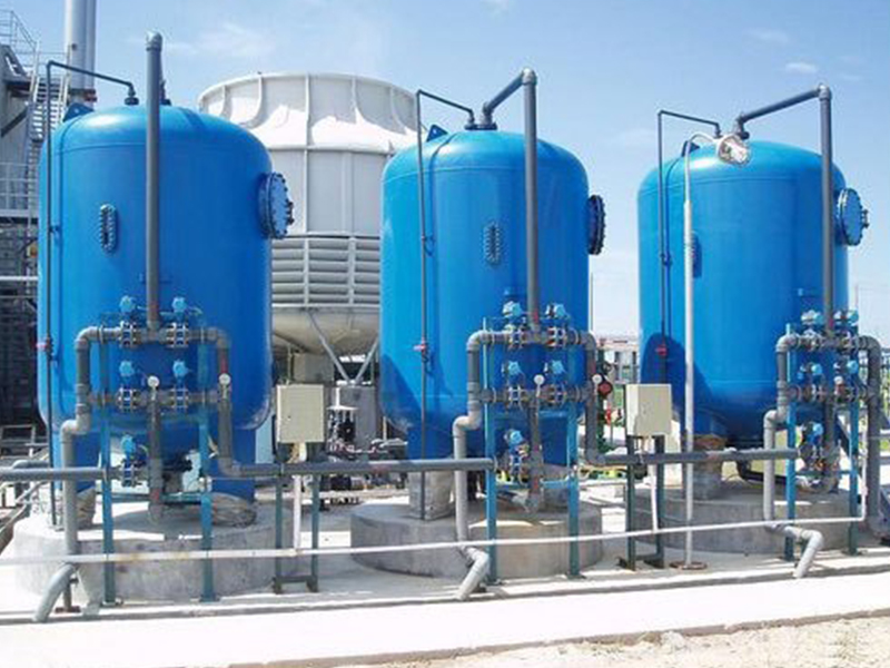 خزانات الترشيح FRP أوعية الضغط المصنوعة من الفولاذ المقاوم للصدأ محطة تصفية معالجة المياه