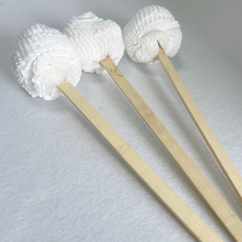 100% Degradable Disposable Non-woven Fabrics Toilet Cleaning Brush