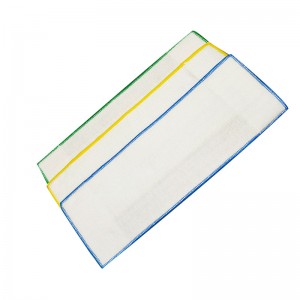 Super Water Absorption Colorful Edge Disposable Micro Fiber Mop Pads With Pocket