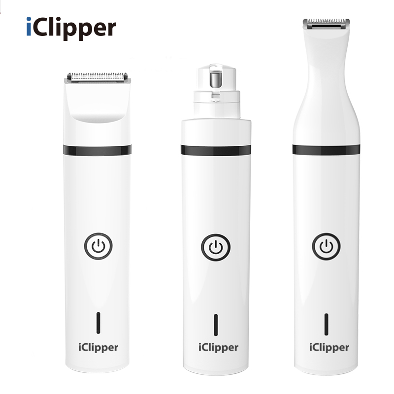 Iclipper-N5 5 ۾ 1 بي تار ڪتن جي سار سنڀال ڪلپر برقي پالتو نيل گرائنڊر