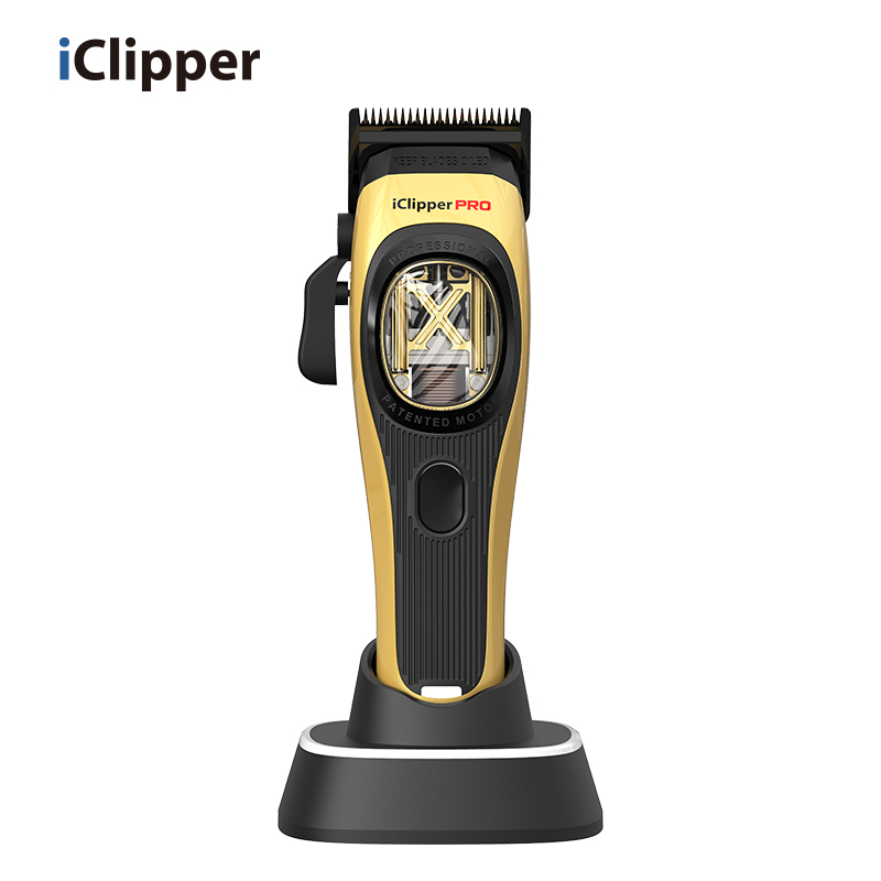 IClipper-HX01 Profesyonel Saç kesme makinesi Manyetik Motorlu Berber Kullanımı DLC bıçak Vektör motorlu saç kesme makinesi