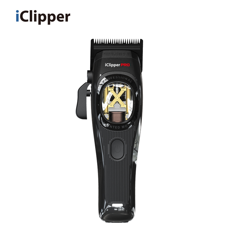 IClipper-HX01 ፕሮፌሽናል ፀጉር መቁረጫ መግነጢሳዊ ሞተር ባርበር DLC ምላጭ ይጠቀሙ የቬክተር ሞተር ፀጉር መቁረጫ