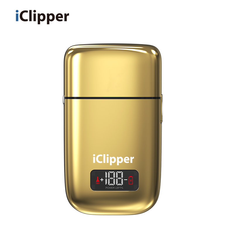 IClipper-TX2 Multifunctional LED ማሳያ ብረት ድርብ መቁረጫ ራስ ዩኤስቢ የኤሌክትሪክ ወንዶች ሻወር