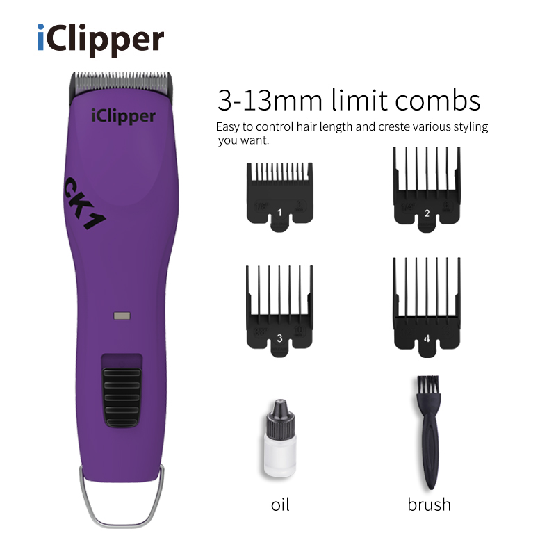 Iclipper-CK1 Professional Animal 2-Speed ​​Carbon Brush Motor Pet, Dog, da Doki Clipper Kit Pet Hair Clipper