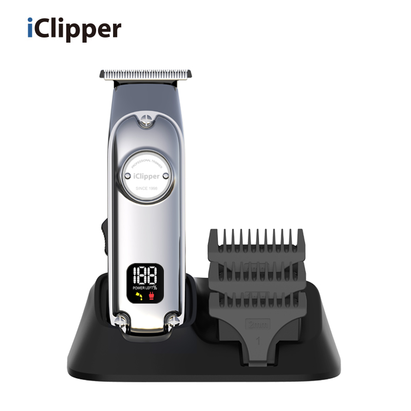 IClipper-I23s új újratölthető trimmer szakállborotvagép hajvágó férfi vágógép