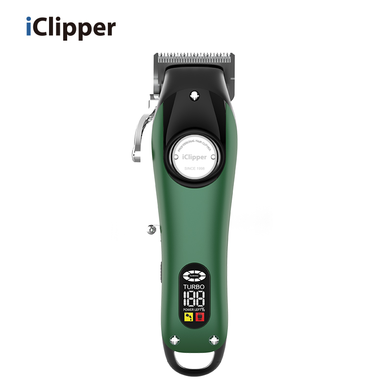 IClipper-Y62 전문 충전식 전기 무선 이발사 남성용 헤어 커팅을위한 제로 갭 헤어 클리퍼