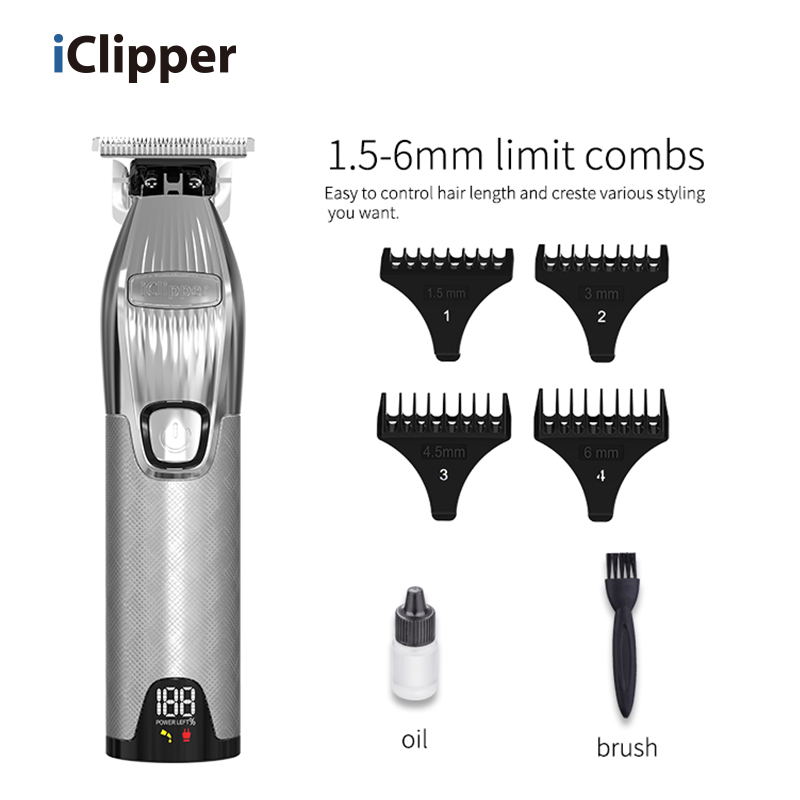 IClipper-I32s Electric Mini Rechargeable Professional One Blade Mens Hair Shaving Beard Machine Cutting Hair Clipper