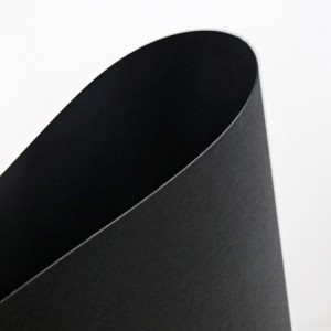 Gi-recycle nga Birhen Pareho / Single nga kilid nga Black Paper Board, Laminated Black Cardstock Paperboard Sheet o Rolls