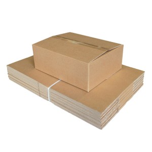 Gyári üzletek Kínában egyedi környezetbarát újrahasznosított színes nyomtatás egyfalú barna hullámkarton csomagolás nátronpapír doboz játékhoz