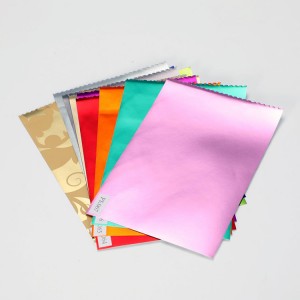 Papier d'emballage métallique multicolore en gros