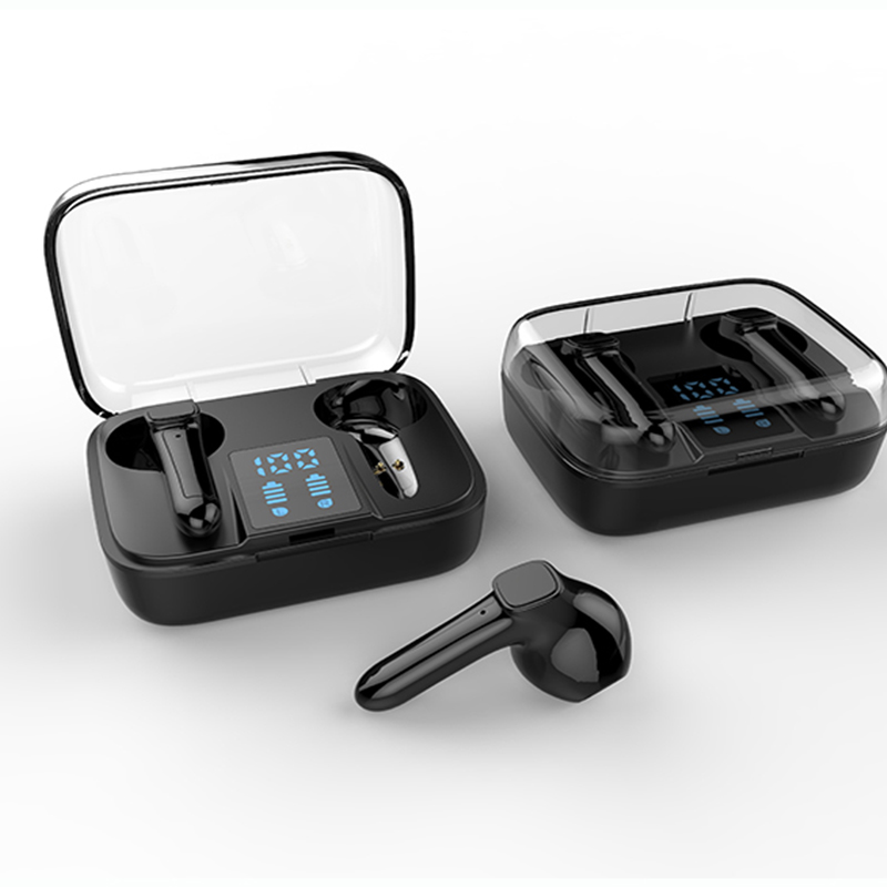 Skutečná bezdrátová sluchátka TWS Bluetooth Headphones LED Power Display
