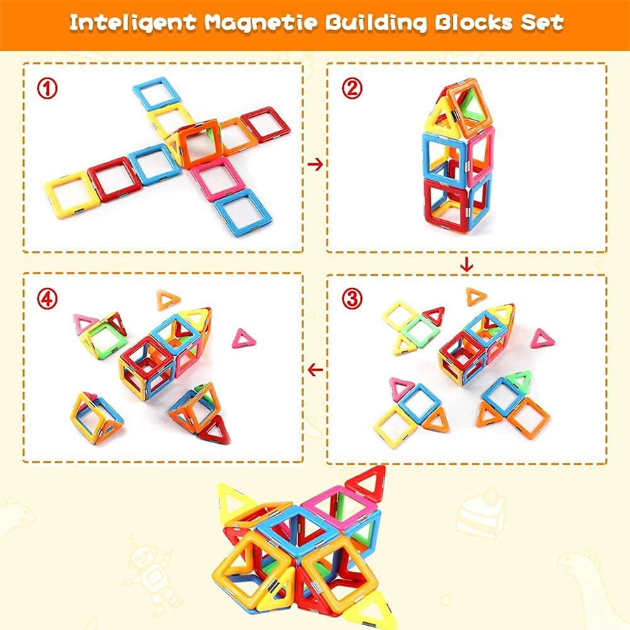 Magnetic Tiles for 3+ Girls Macaron Blocks Buildin4j5q