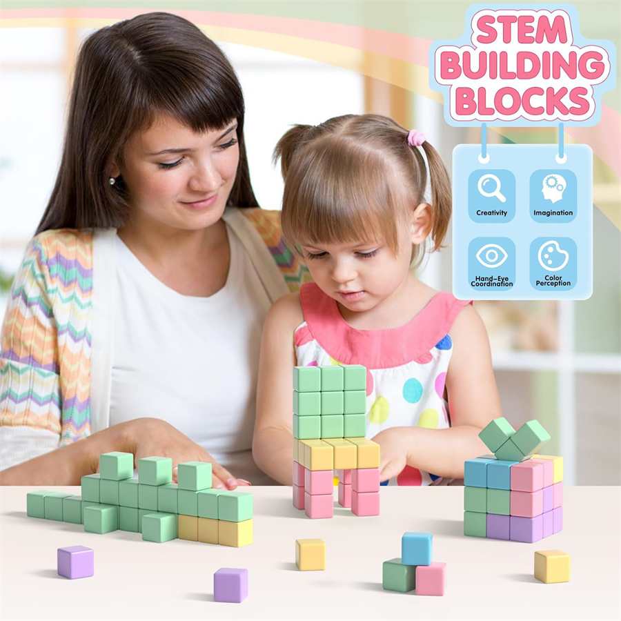 Magnetic Blocks Building Cubes for Toddlers Gifts 6cq1