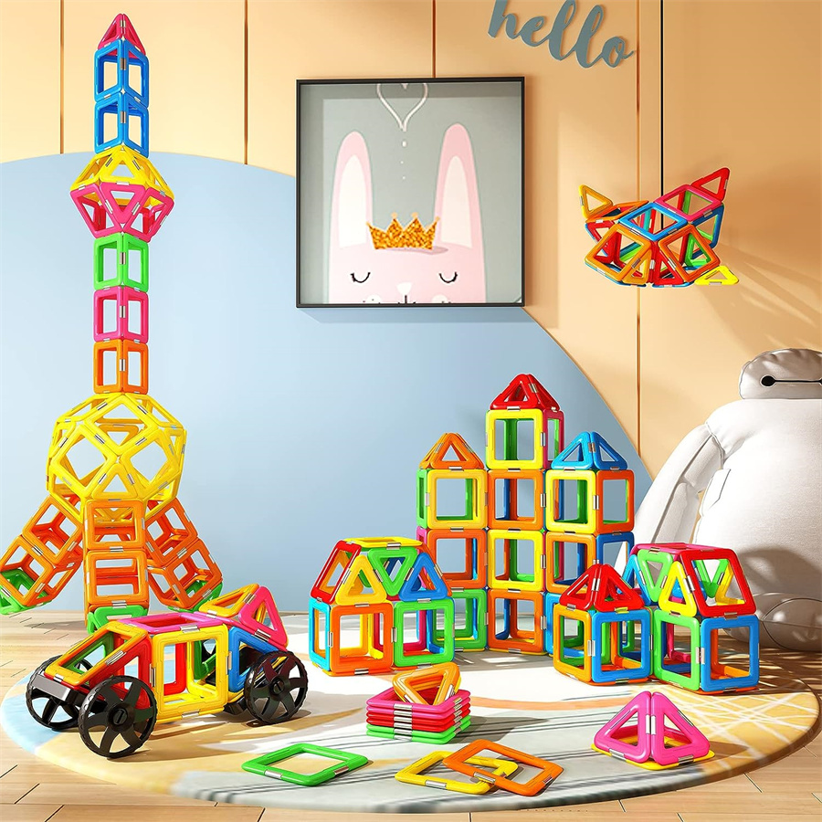 Magnetic Tiles for 3+ Girls Macaron Blocks Building Toys Birthday Gifts