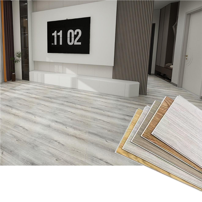 Popular Floor Interlock Click 4mm Vinyl SPC  Flooring Indoor Tiles